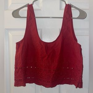 LA Hearts Cropped Tank Top